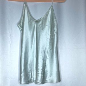 100% Silk Mint Tank